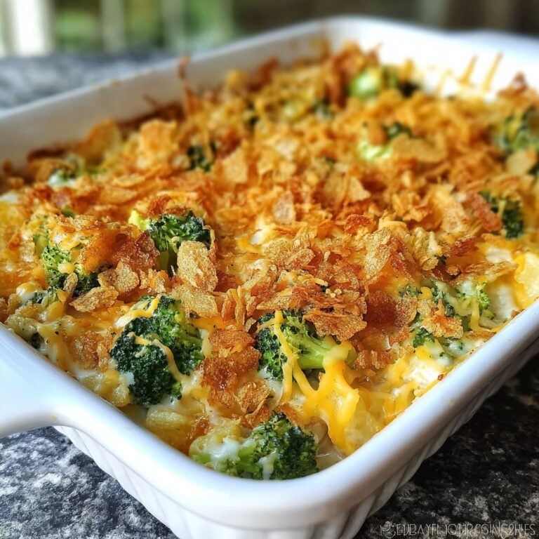 French Onion Broccoli Cheese Casserole: 5 Comforting Layers Recipe