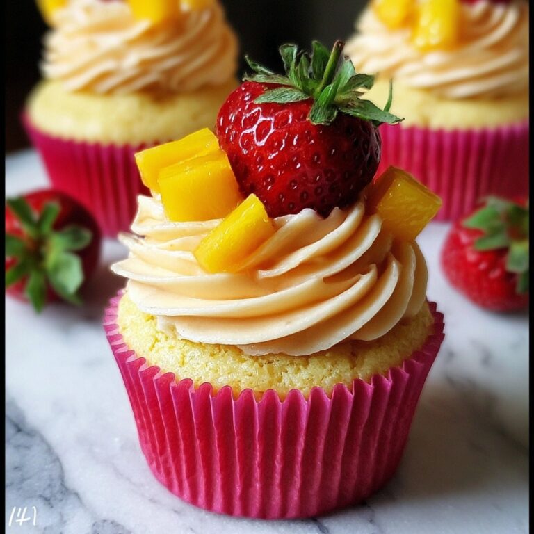 Strawberry Mango Margarita Cupcakes Recipe