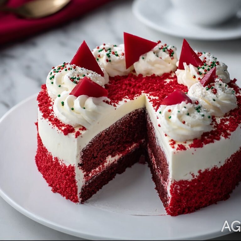 Christmas Red Velvet Cheesecake Recipe